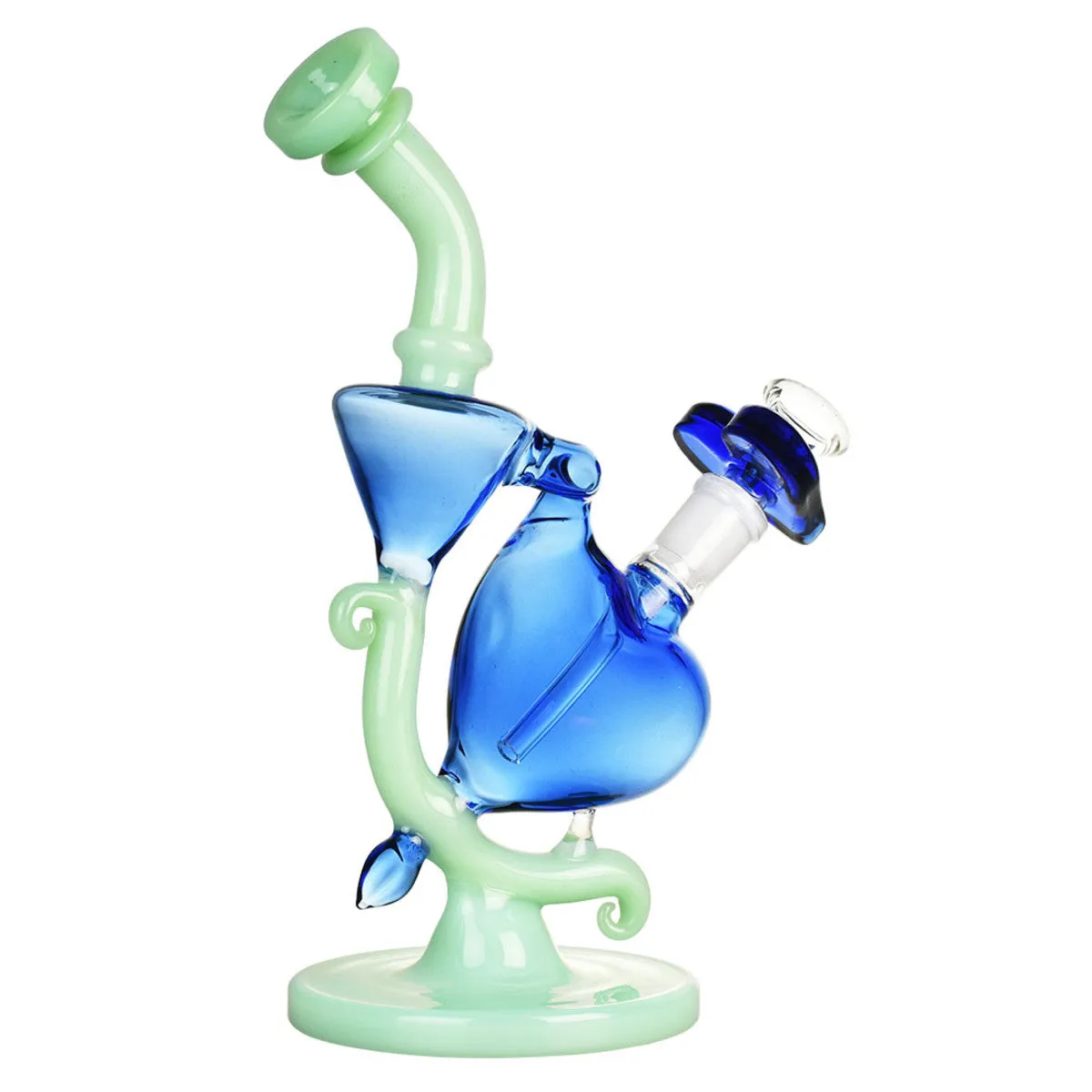 Pulsar Heart Recycler Water Pipe 8.5"