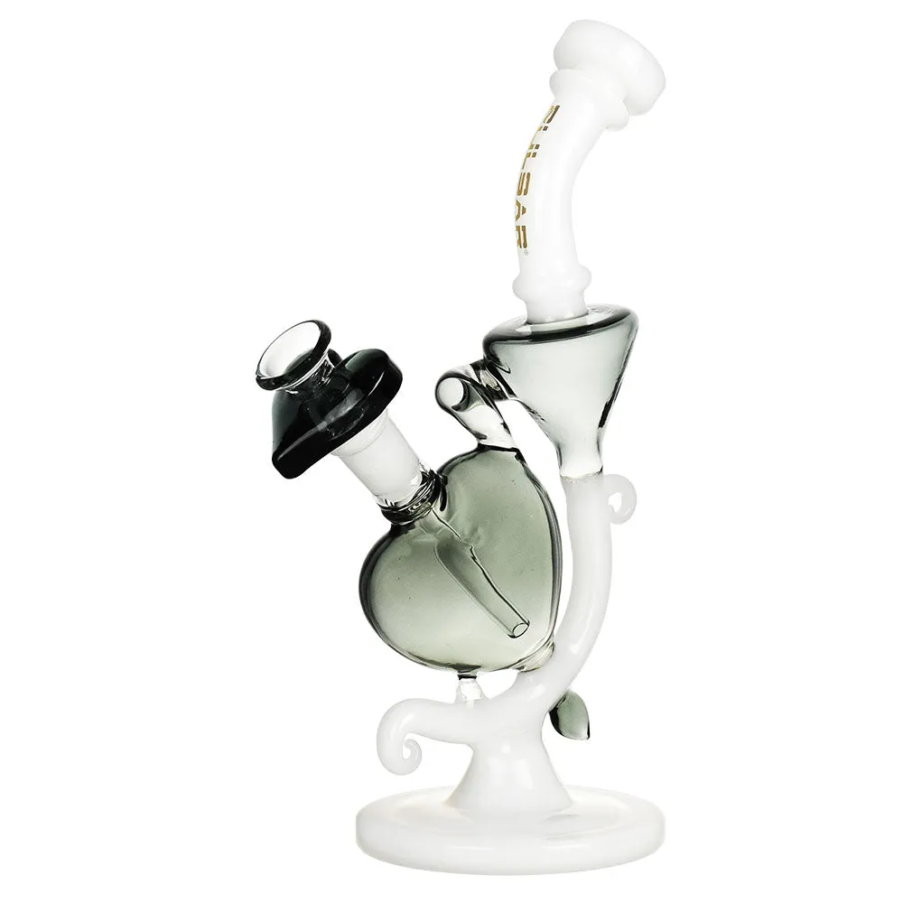 Pulsar Heart Recycler Water Pipe 8.5"