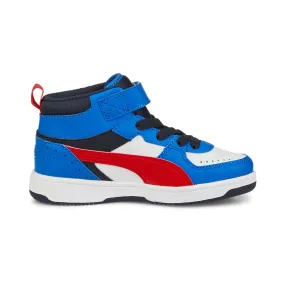 Puma high sneakers for children Rebound JOY 388448 04 white red blue