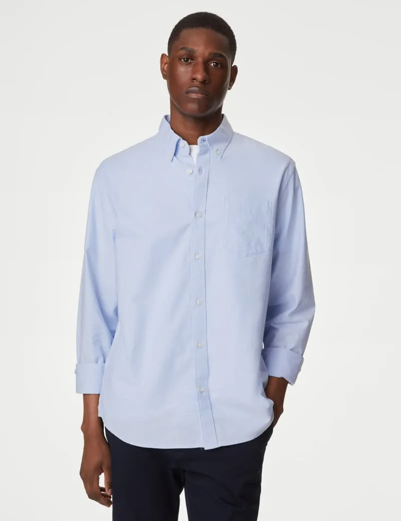 Pure Cotton Oxford Shirt