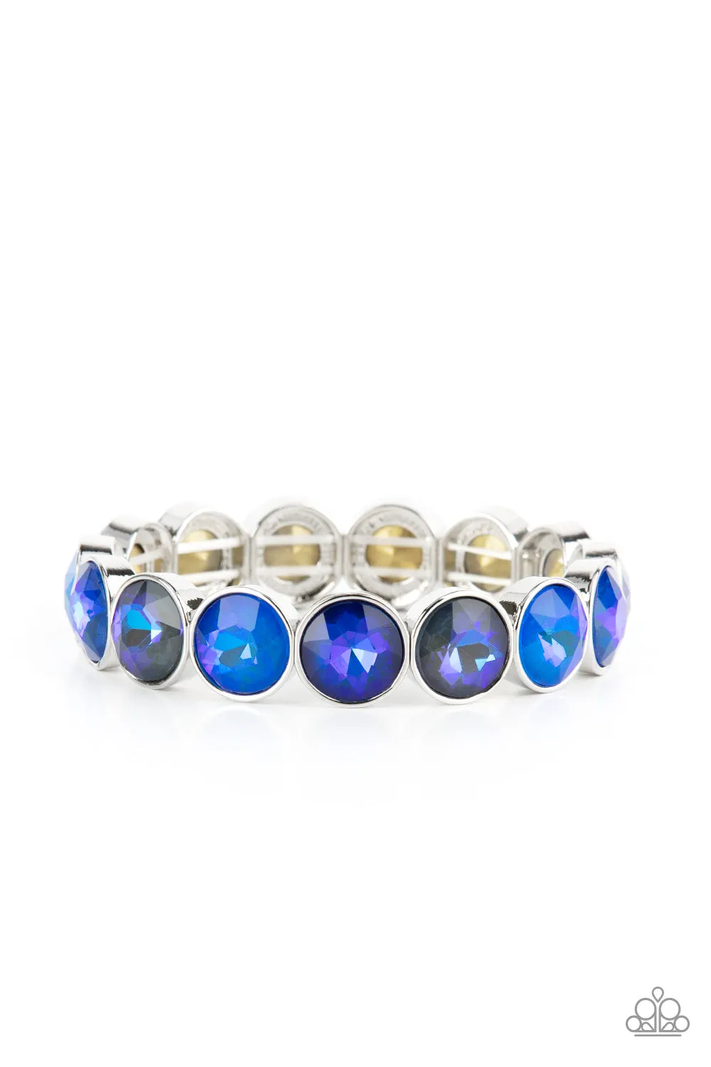 Radiant on Repeat - Blue Paparazzi Bracelet