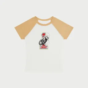 Raglan Baby Tee (Camel)