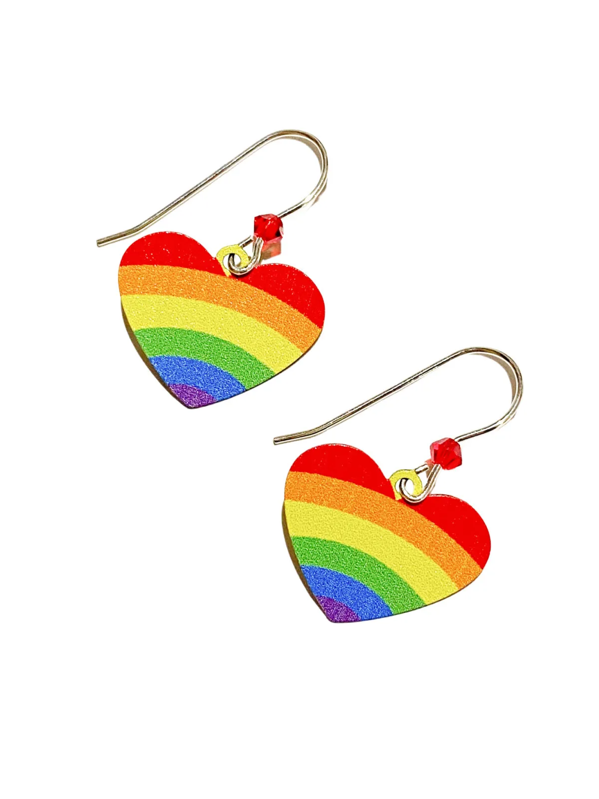 Rainbow Heart Dangles by Sienna Sky