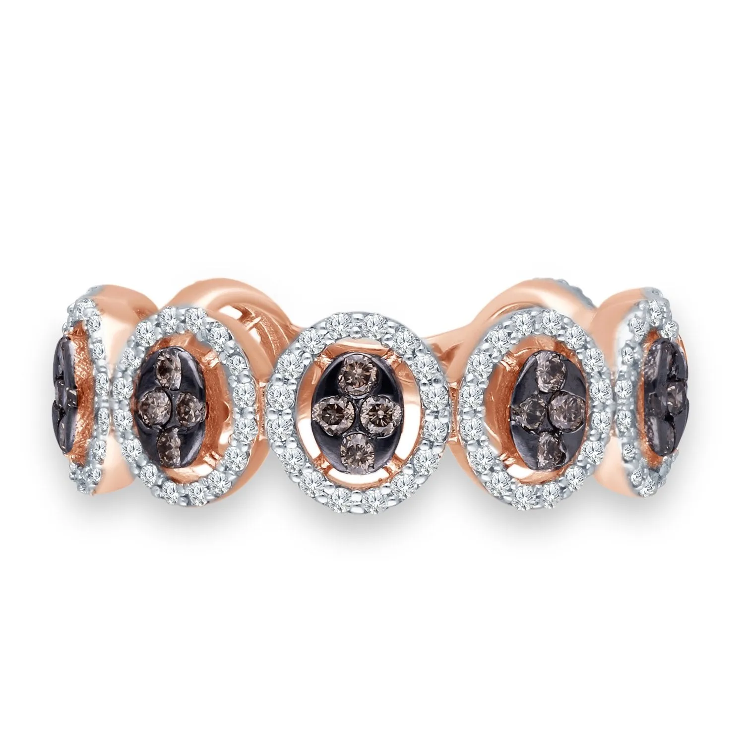 Rose Gold Coco & White Diamond Eternal Ring