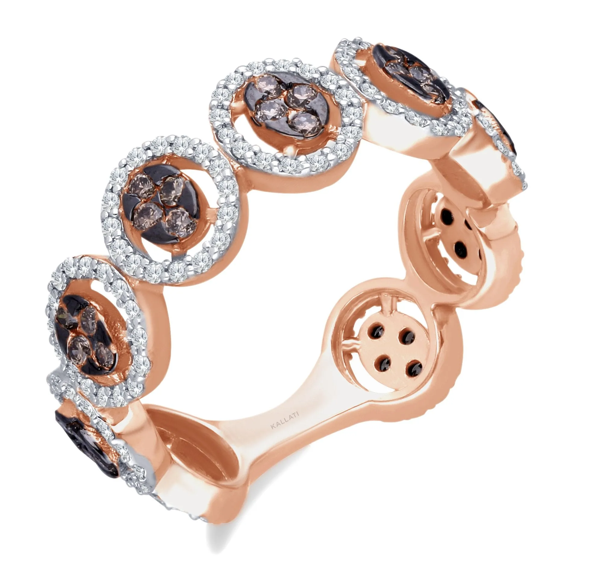 Rose Gold Coco & White Diamond Eternal Ring