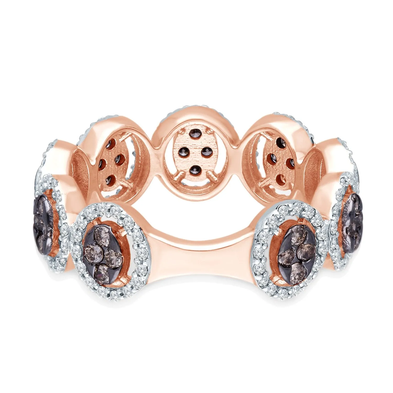 Rose Gold Coco & White Diamond Eternal Ring