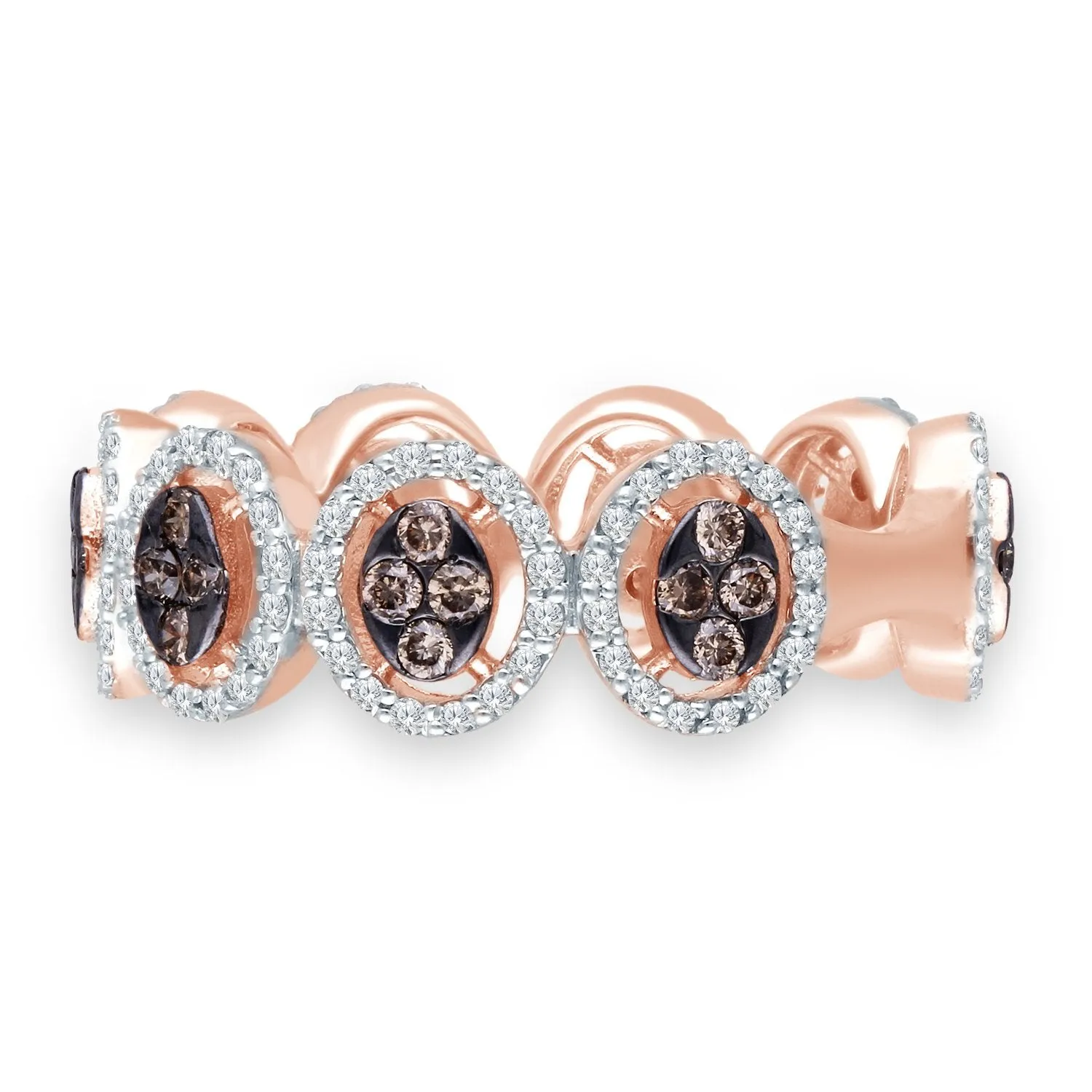 Rose Gold Coco & White Diamond Eternal Ring