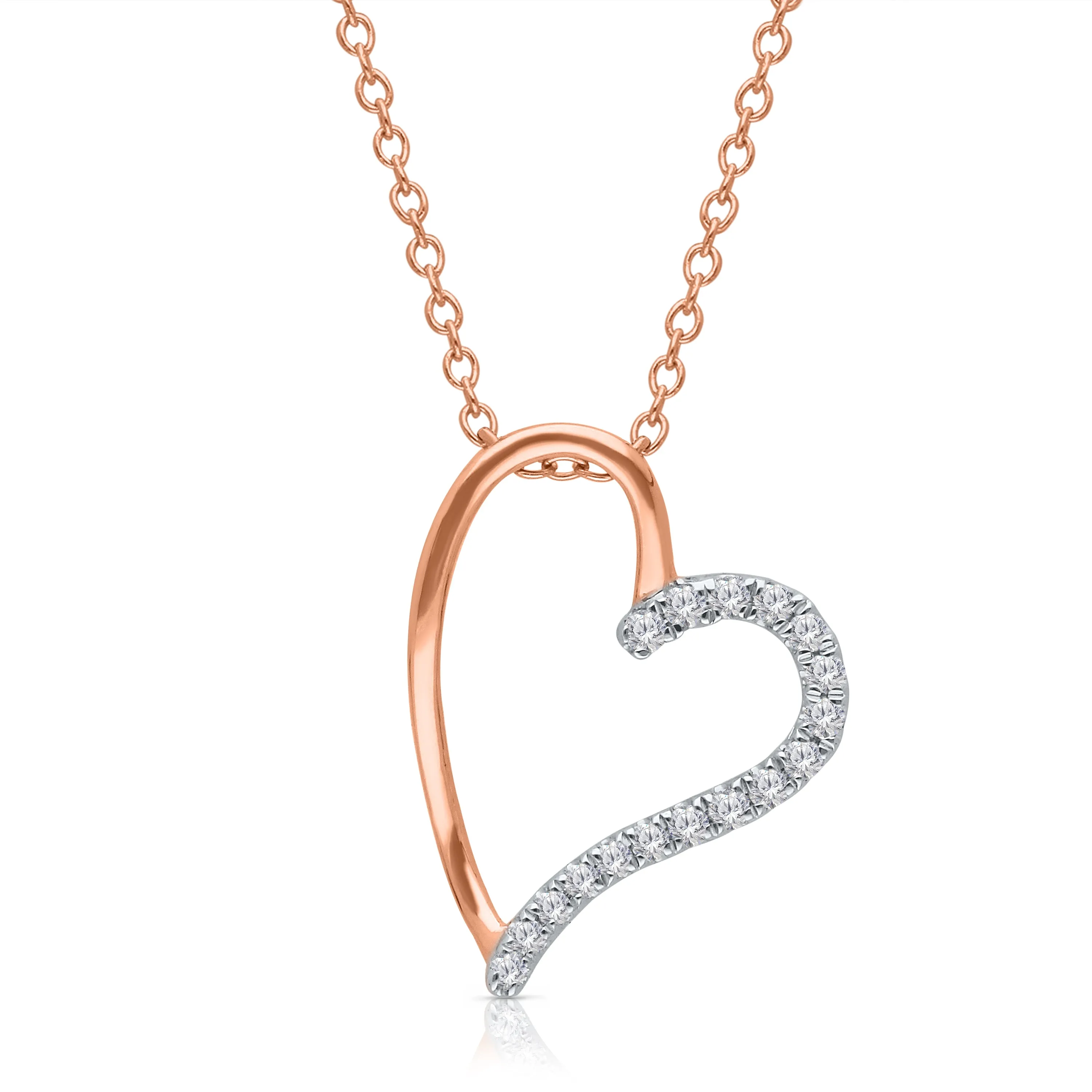 Rose Gold Diamond Eternal Pendant