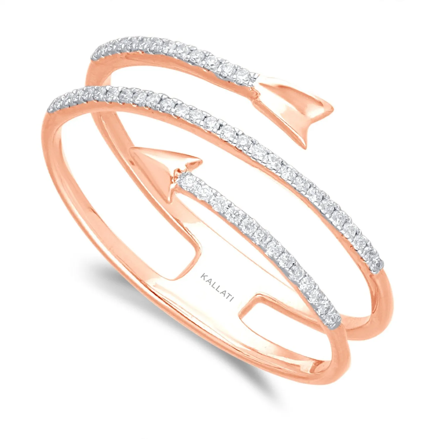 Rose Gold White Diamond Eternal Ring