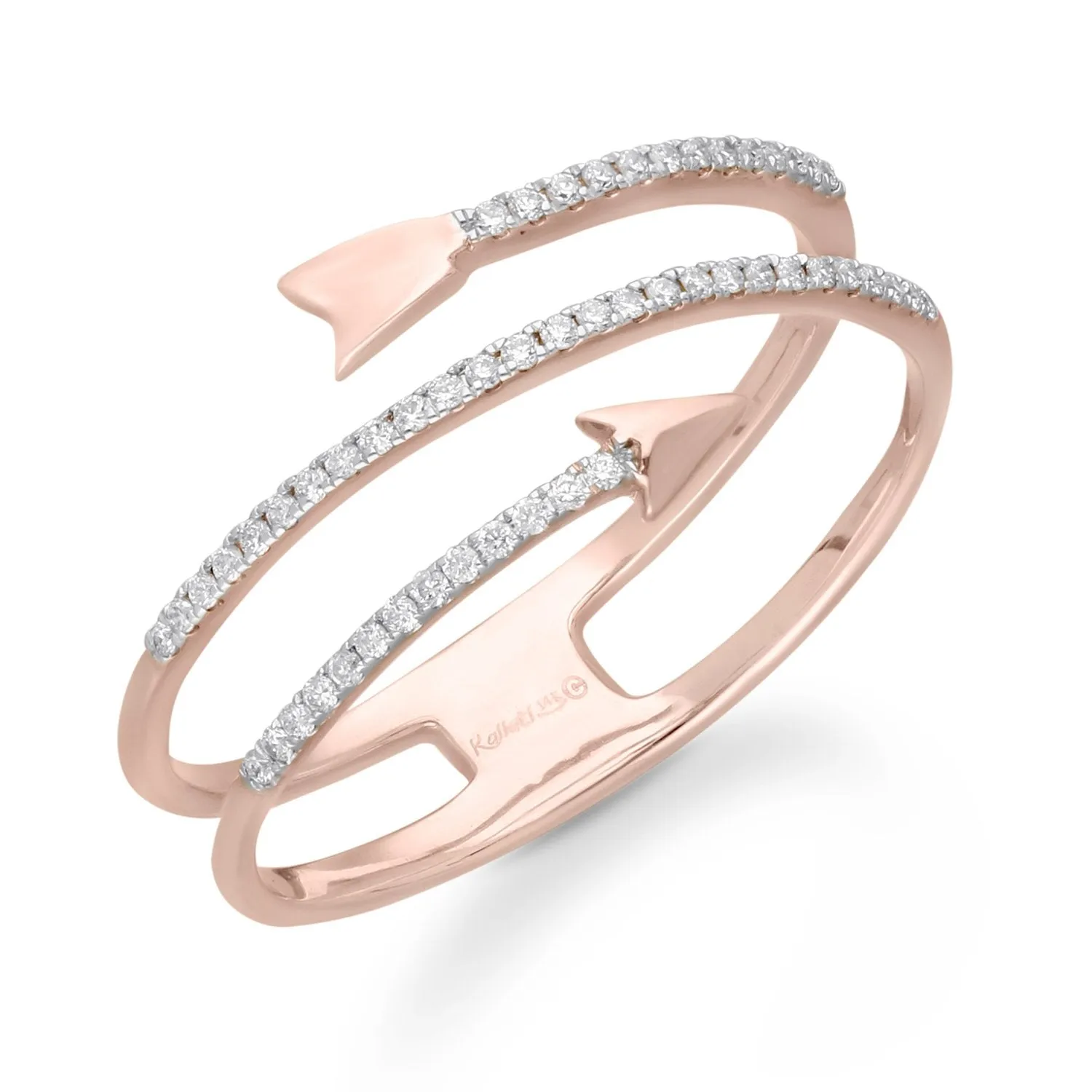 Rose Gold White Diamond Eternal Ring