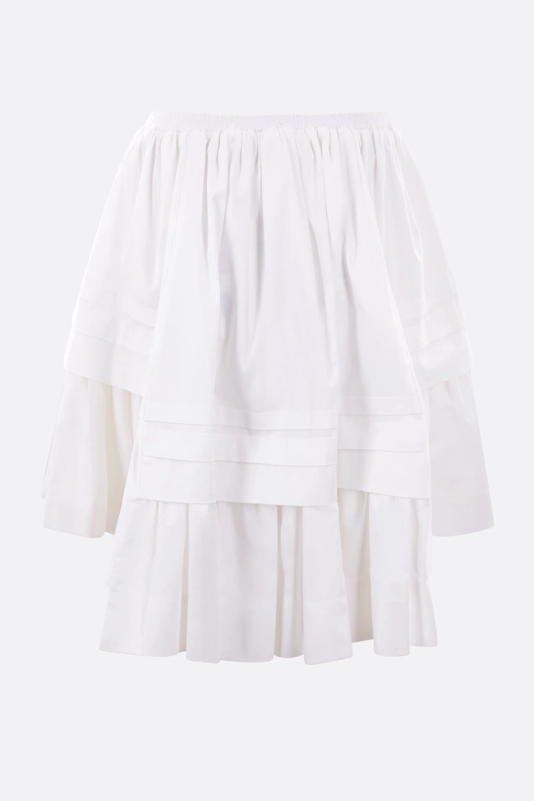 Rosemary flounced cotton miniskirt