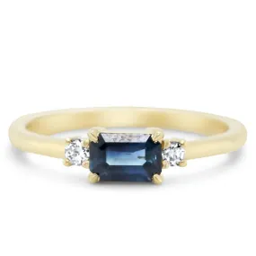 Sapphire Daisy Ring