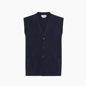 Saul knitted Vest in Cotton