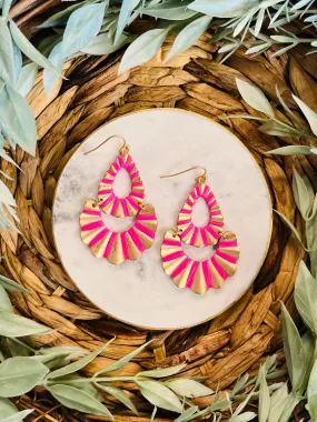 Selena Earrings  Pink