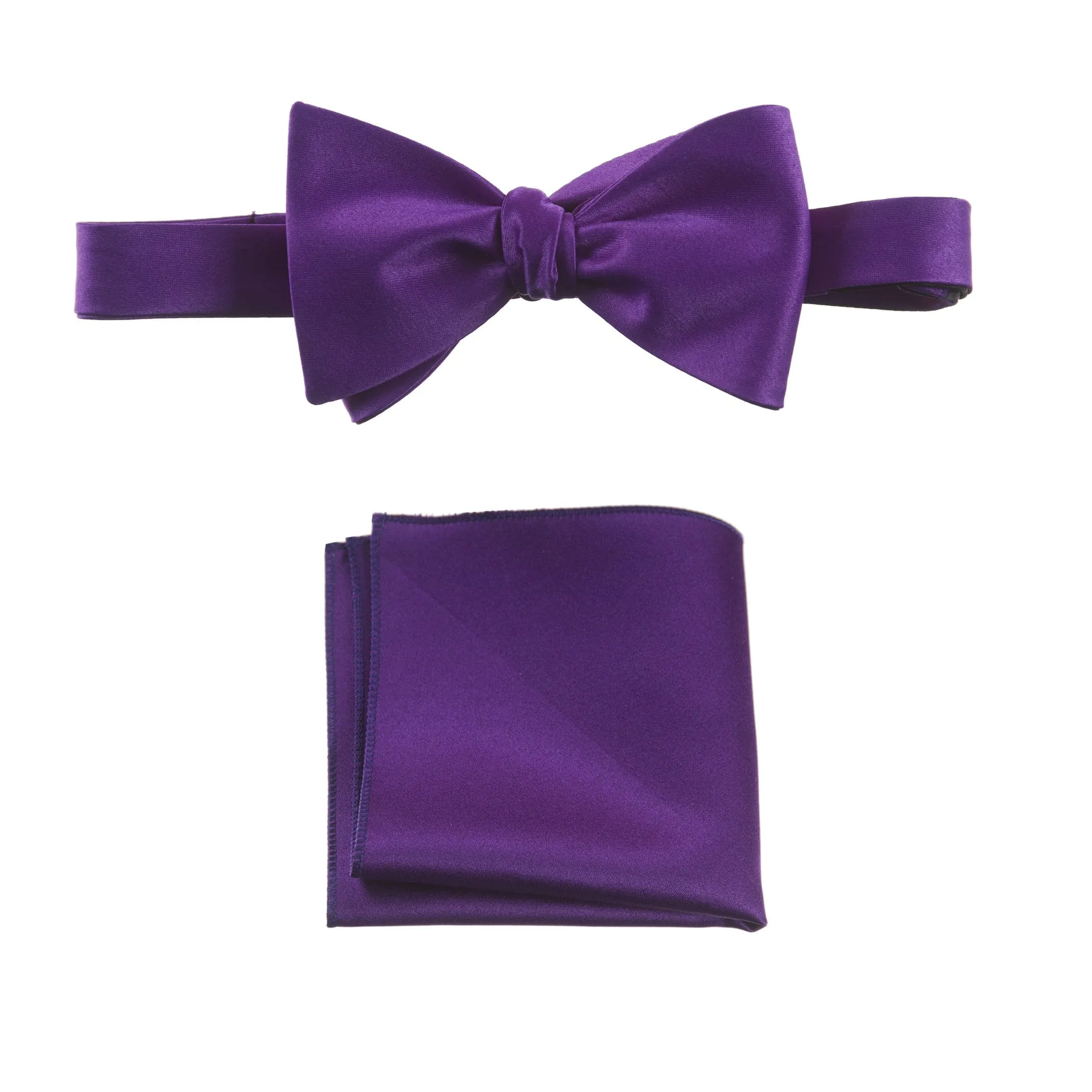 Selftie Bow Tie and Pocket Square Handkerchief Set