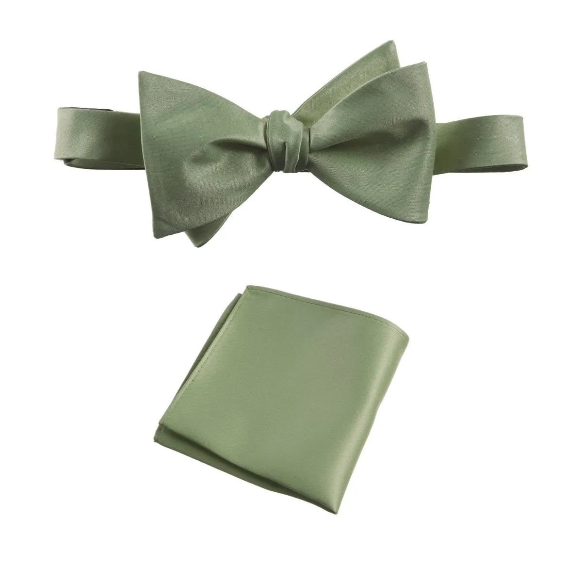 Selftie Bow Tie and Pocket Square Handkerchief Set