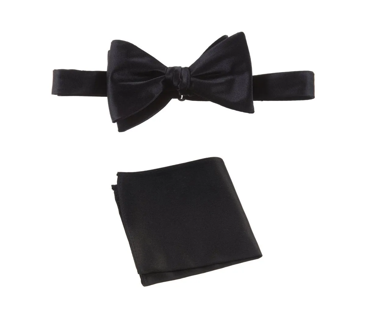 Selftie Bow Tie and Pocket Square Handkerchief Set