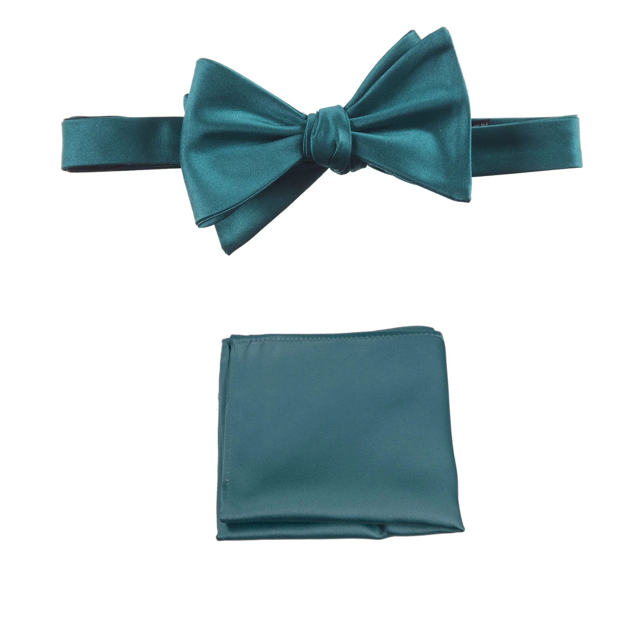 Selftie Bow Tie and Pocket Square Handkerchief Set