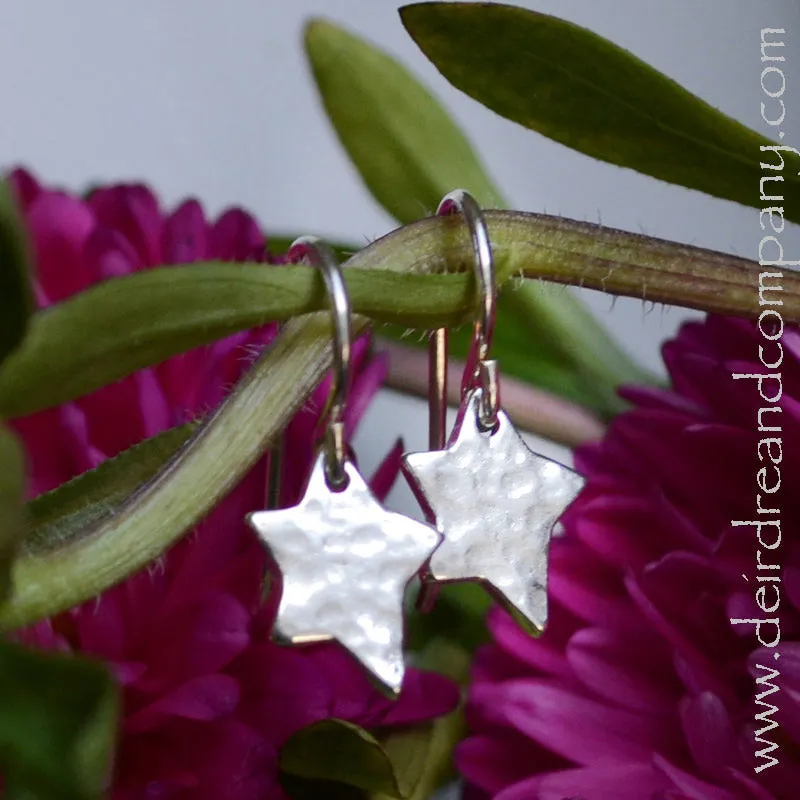 Silver Star Earrings - Shine Brightly