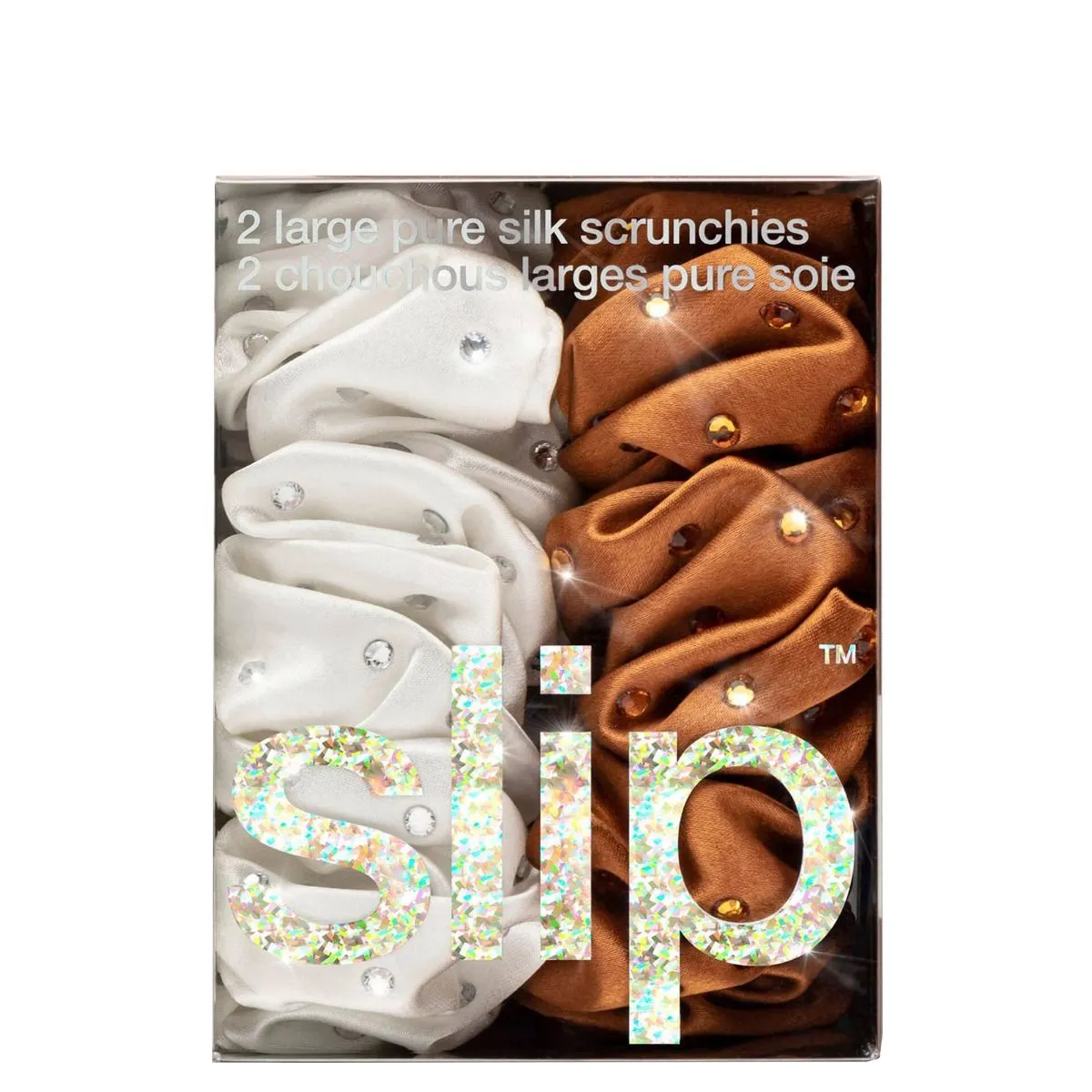 Slip Crystal Scrunchies Set