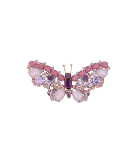 Small Butterfly in Dusty Rose / Violet / Amethyst