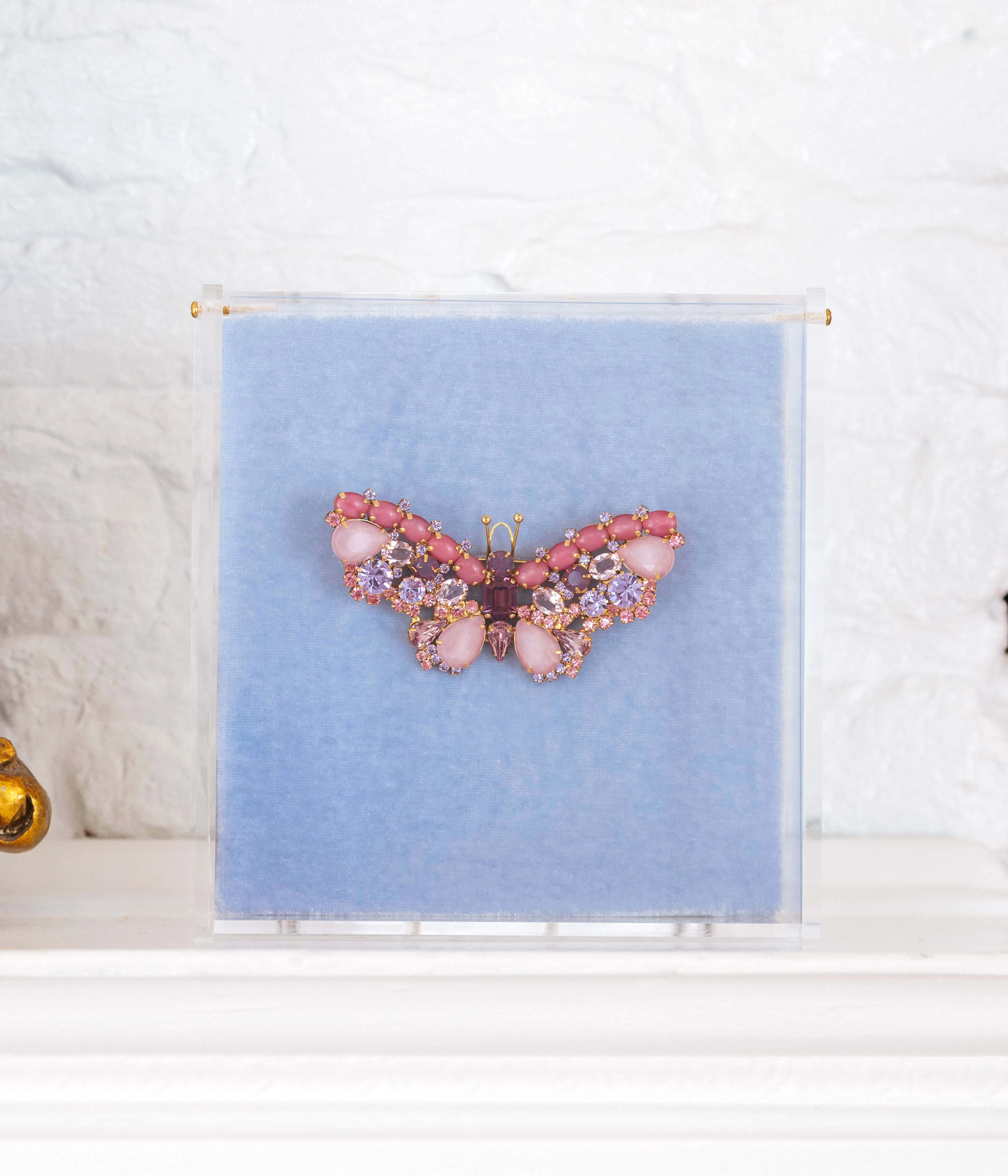 Small Butterfly in Dusty Rose / Violet / Amethyst