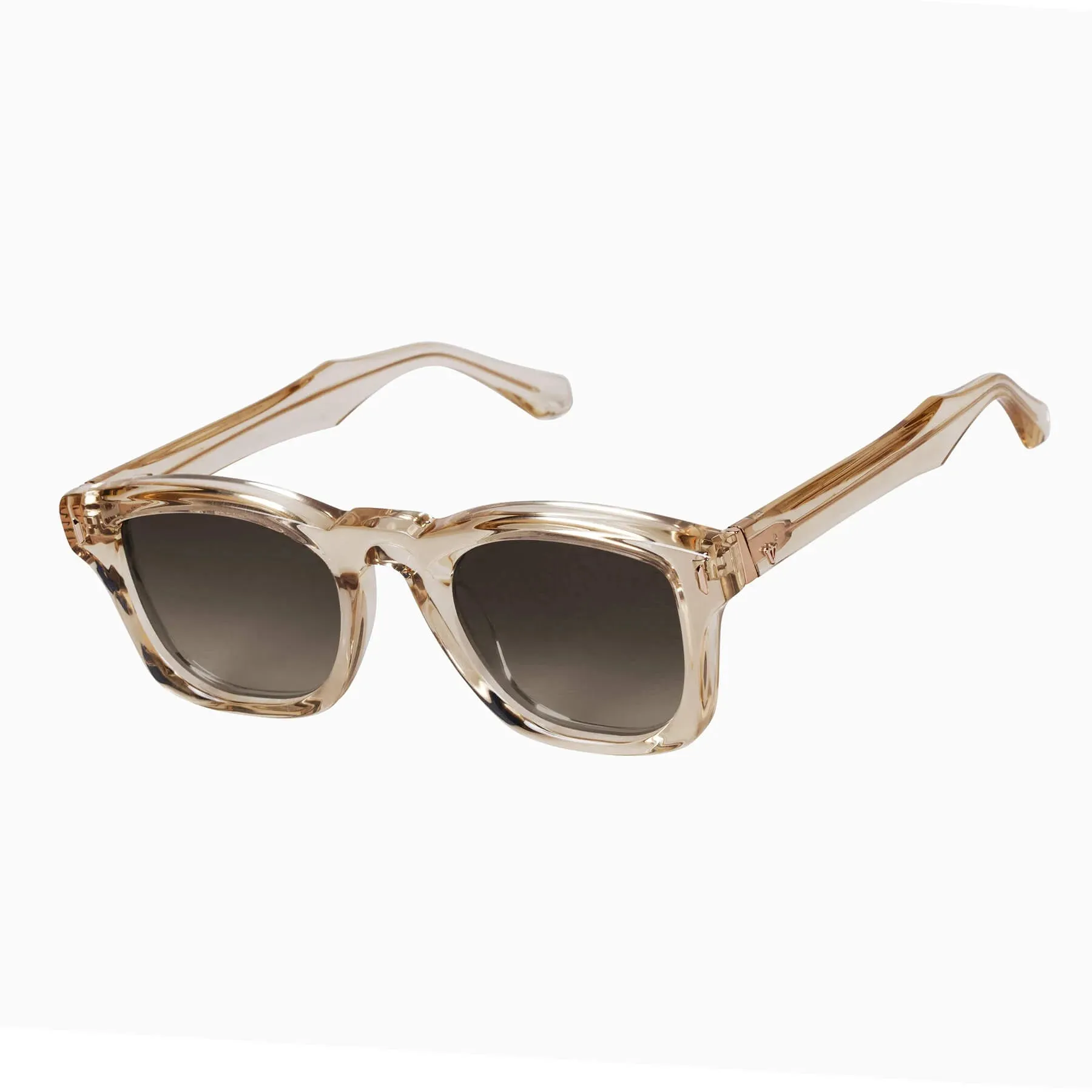 Solomon / Champagne with Rose Gold Metal Trim  / Polarized Brown Gradient Lens