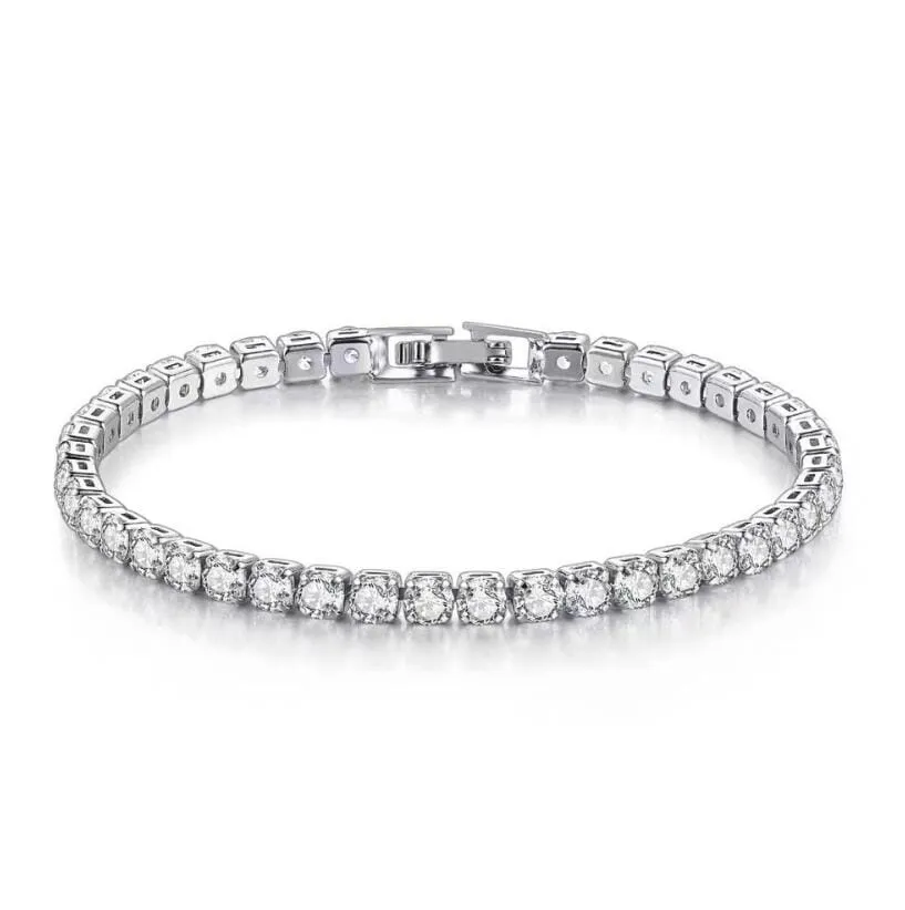 Sparkling Crystal Moissanite Bracelet