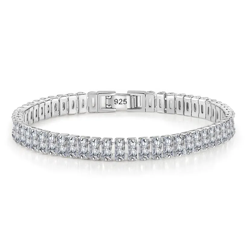 Sparkling Crystal Moissanite Bracelet