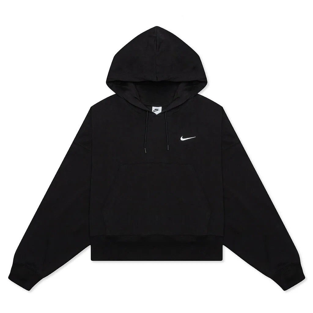 Sportswear Women's Oversized Pullover Hoodie - Black/White