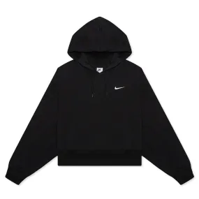 Sportswear Women's Oversized Pullover Hoodie - Black/White