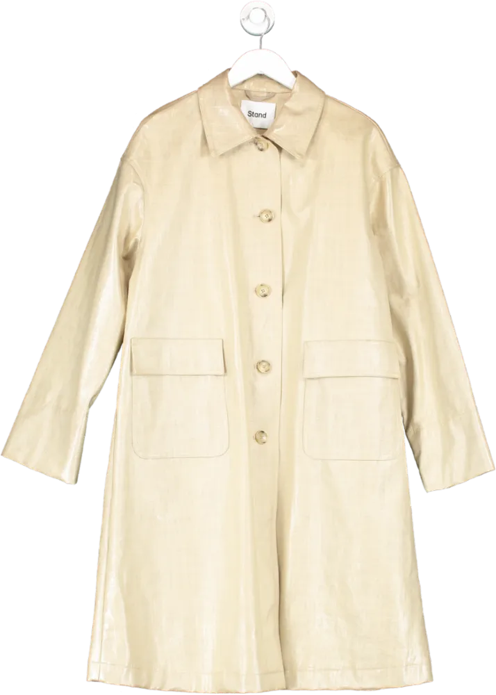 Stand Beige Oversized Debbie Coat One Size