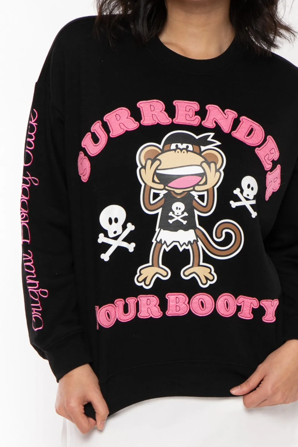 Surrender - Bobby Jack Oversized Premium Sweatshirt - Black