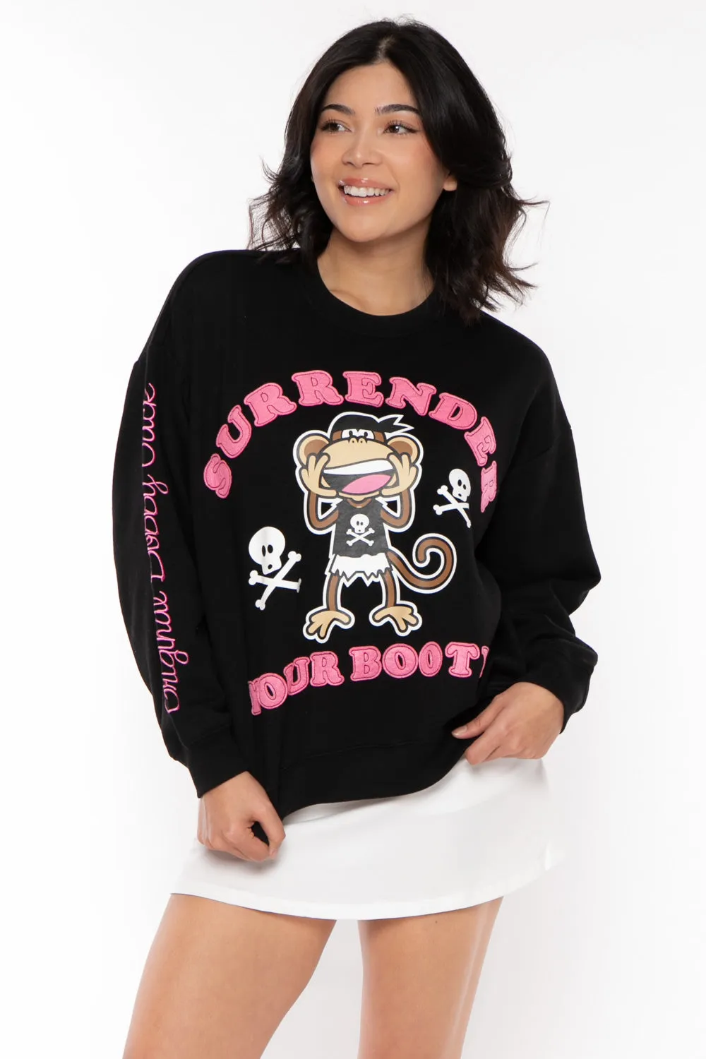 Surrender - Bobby Jack Oversized Premium Sweatshirt - Black