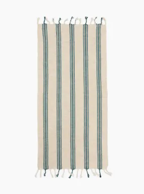 Turquoise Cotton/Linen Hand Towel