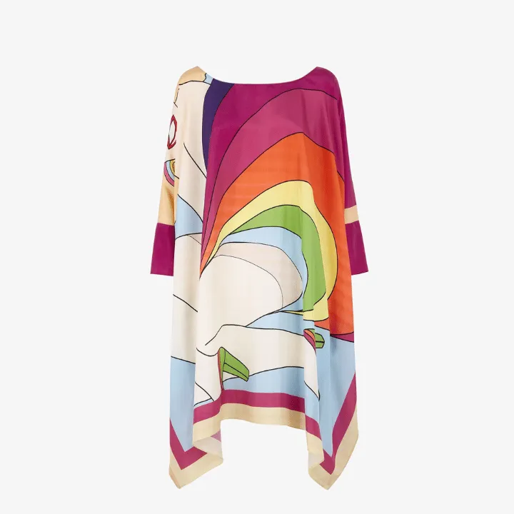 Velvet Vapor Wave Veil Womens Kaftan KAF0075