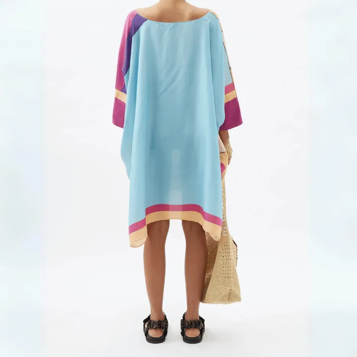 Velvet Vapor Wave Veil Womens Kaftan KAF0075