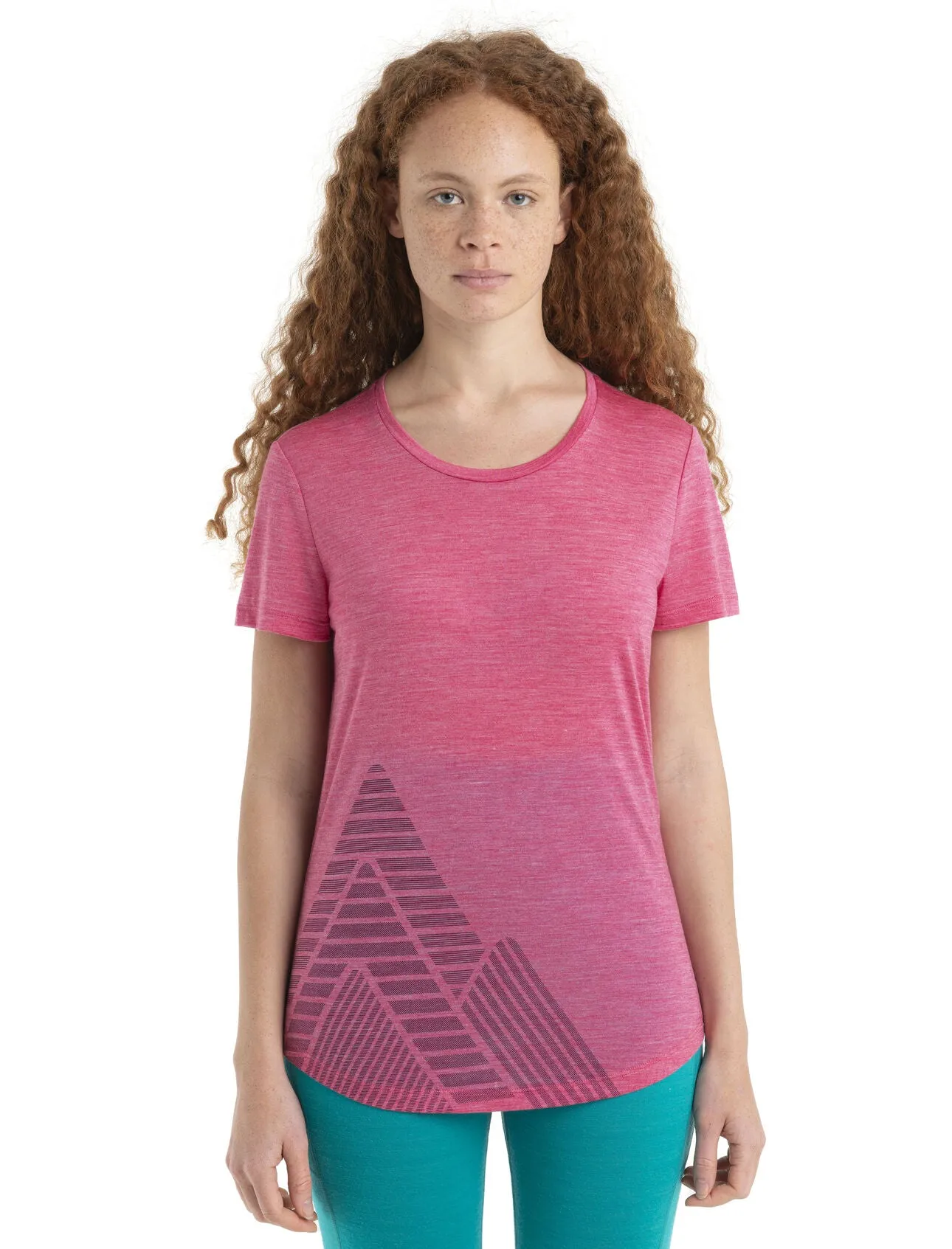 Womens 125 Cool-Lite Merino Sphere II Short Sleeve T-Shirt Peak Quest