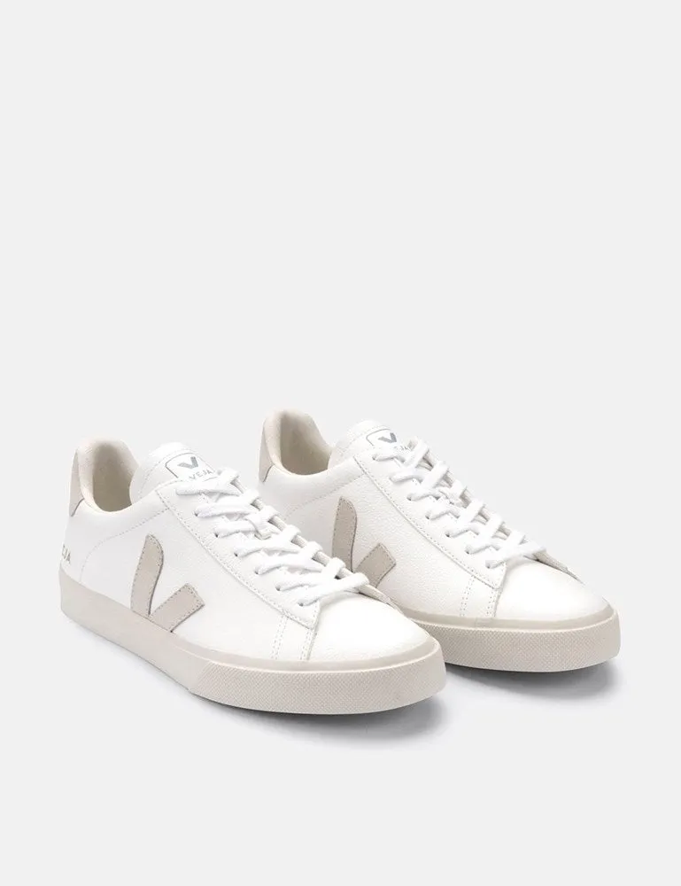 Womens Veja Campo (Chrome Free) Trainers - Extra White/Natural Suede