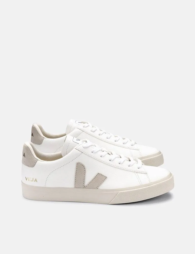 Womens Veja Campo (Chrome Free) Trainers - Extra White/Natural Suede