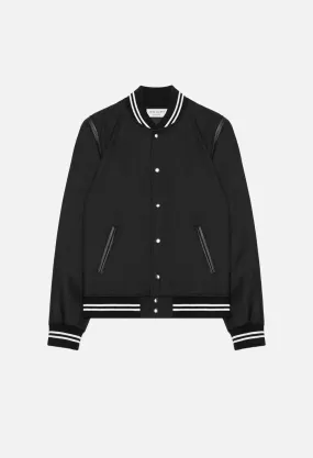 Wool Stadium Jacket / Black