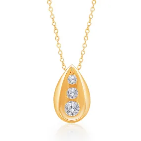 Yellow Gold Diamond Eternal Pendant