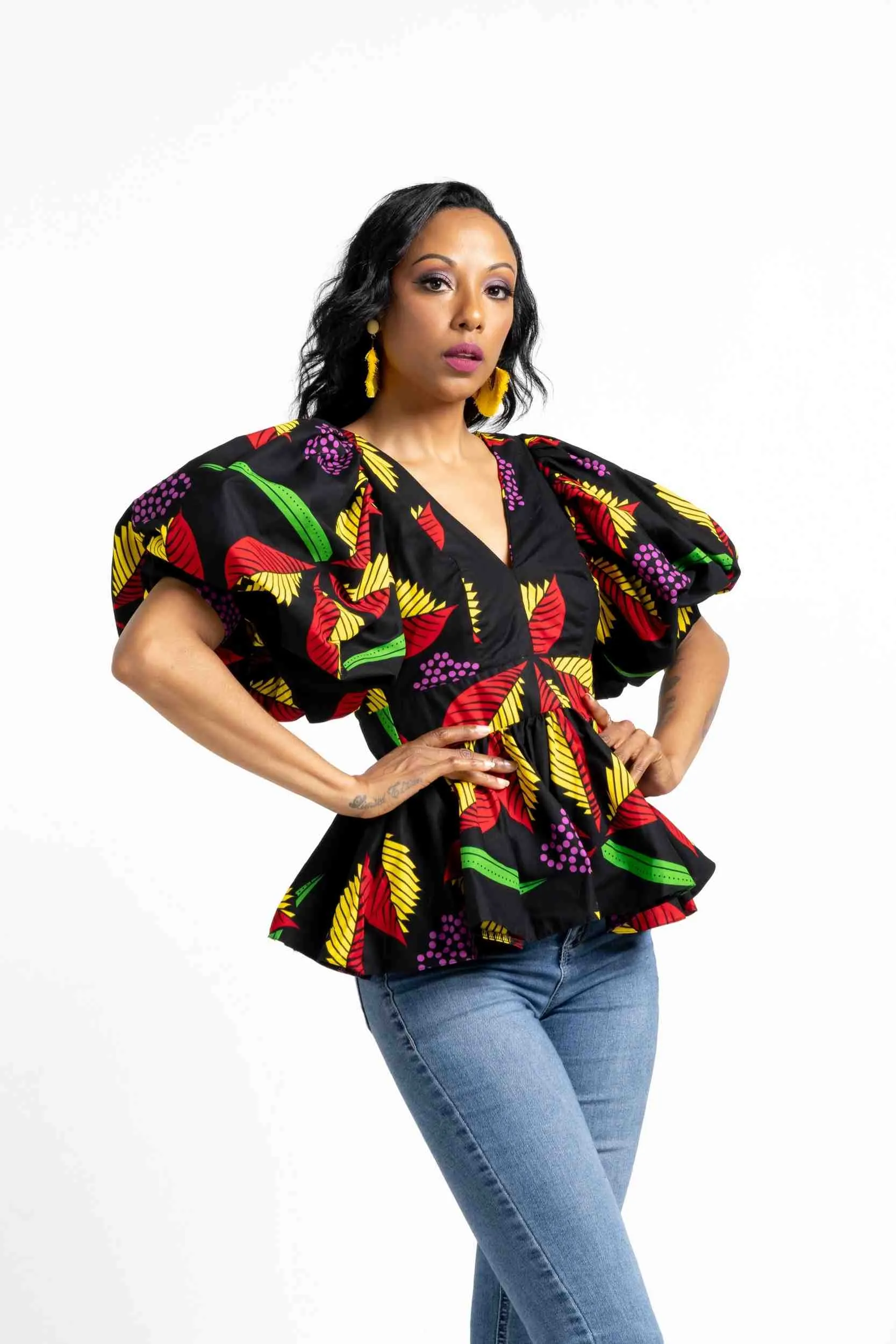 ZAIRE African Print Women's Top